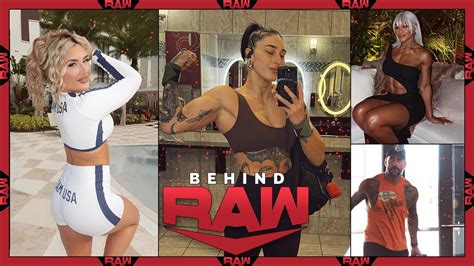 Behind RAW WWE Superstars Behind The Scenes Rhea Ripley CM Punk And