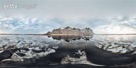 Vestrahorn Iceland Black Beach Stokksnes Panorama 이미지 1386763992 게티