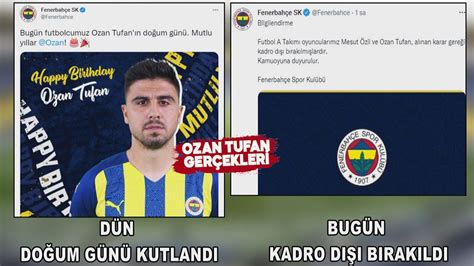 Fenerbah E De Ozan Tufan Ger Ekleri Ozan Tufan Ve Mesut Zil Kadro