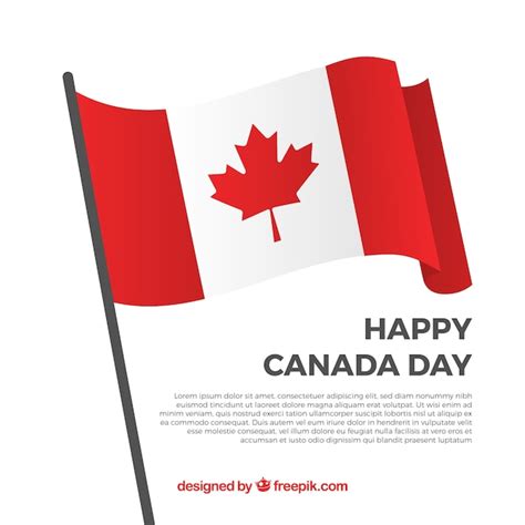 Happy Canada Day Flag