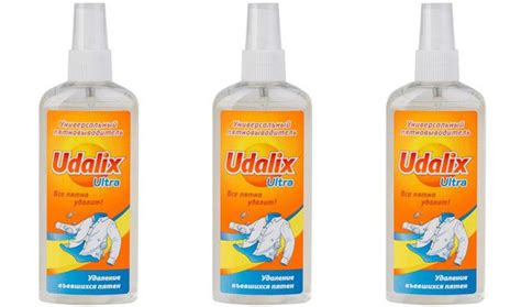 Udalix Пятновыводитель-спрей Ultra, 150 мл, 3 шт - купить с доставкой ...