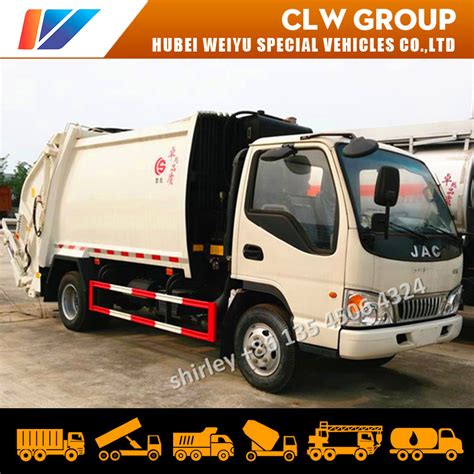 Jac Refuse Compactor Garbage Waste Collector Truck Tons Tons Garbage