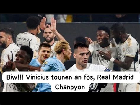 Biw Vinicius tounen an fòs Real Madrid Chanpyon Rezime Real Madrid