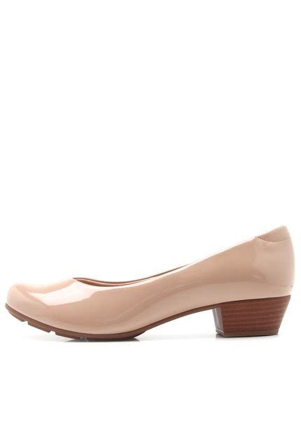 Scarpin Modare Verniz Nude Compre Agora Dafiti Brasil
