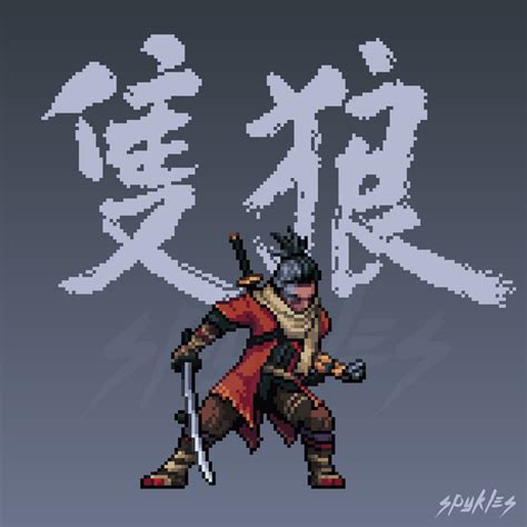 Sekiro Pixel Art Sekiro Personagens Pixel Arte 8 Bits Arte Em Pixels