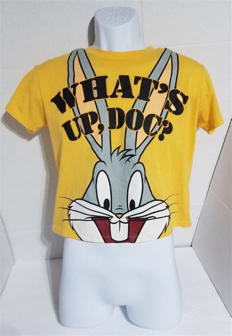 Looney Tunes Bugs Bunny What S Up Doc Womens Cropped Gem