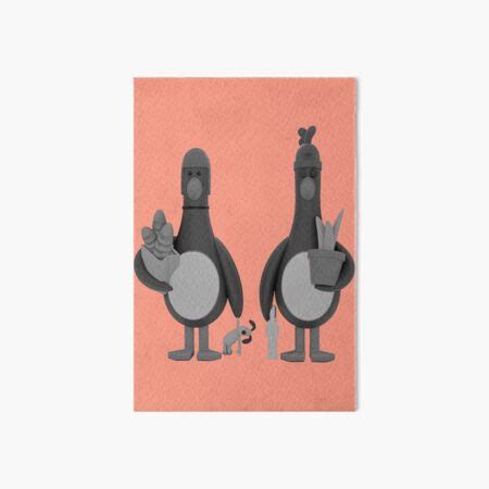 "Feathers Mcgraw Penguin Black White" Art Board Print for Sale by ...