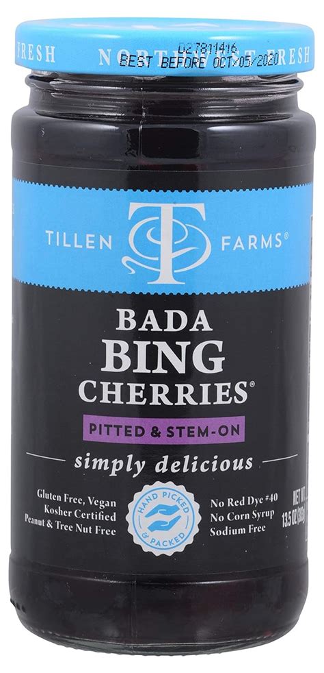 Tillen Farms Cherries Bada Bing 13 5 Ounce Canned And