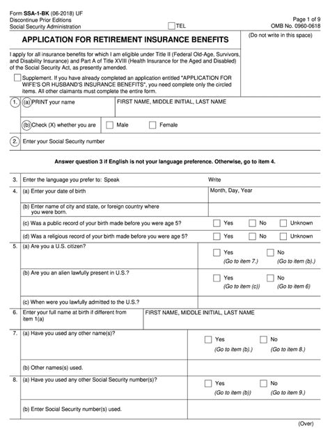 Apply Social Security Retirement Online 2018 2025 Form Fill Out And Sign Printable Pdf