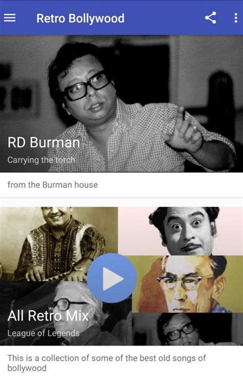 Retro Bollywood - songs from old Indian movies - App on Amazon Appstore