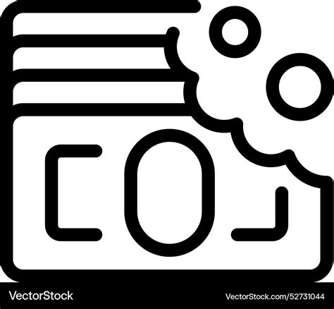 Line Style Icon Of Carbon Dioxide Emissions Being Vector Image