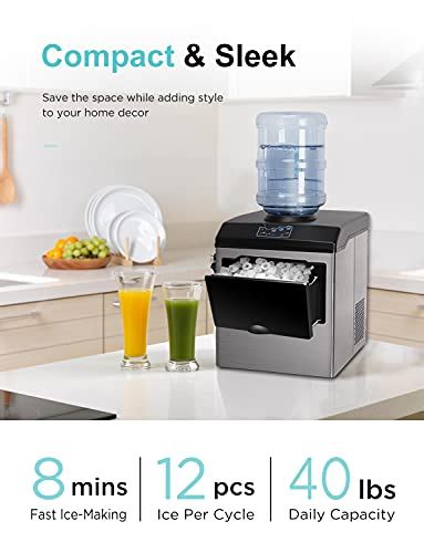 COOLLIFE 2 In 1 Countertop Ice Maker Crazymos