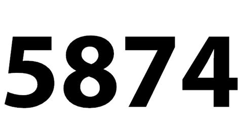 Zahl 5874