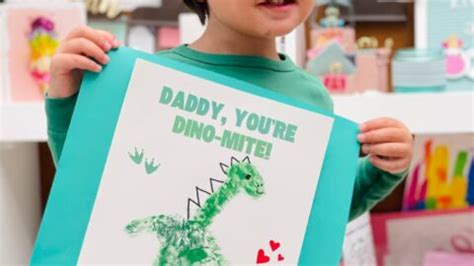 Dinosaur Handprint Art Cute Father S Day Craft Atelier Yuwa Ciao Jp