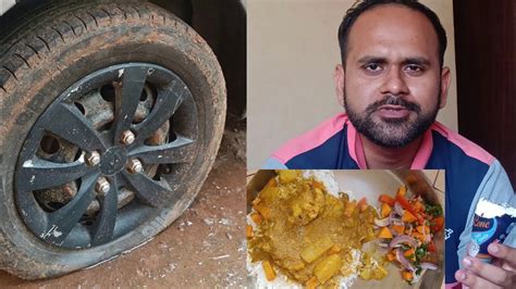 Gadi Ka Tyre Hua Puncture Aaj Bnaya Veg Kurma Sath Dessert Mei Khyi