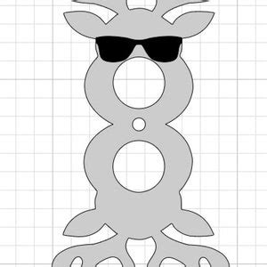 Reindeer Lollipop Holder SVG Reindeer SVG Chocolate Holder SVG