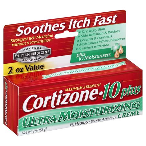 Cortizone 10 Plus Maximum Strength Anti Itch Creme 2 Oz Pack Of 2