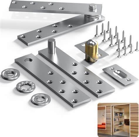 Door Pivot Hinges Heavy Duty for Max 200 Lb，Wood Doors, Hidden Hinge