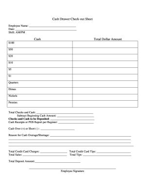 Cash Box Reconciliation Form - Fill Online, Printable, Fillable, Blank | pdfFiller