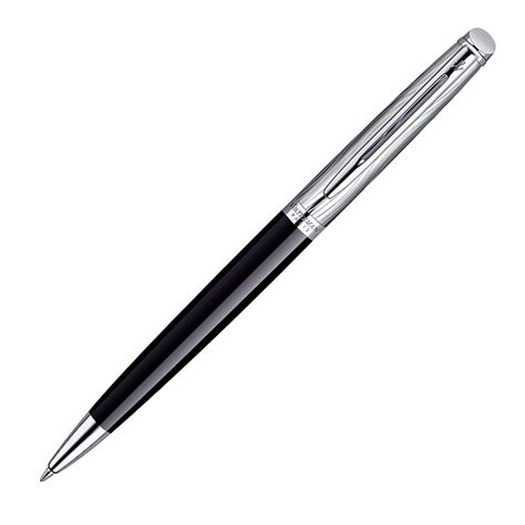 Stylo Bille Waterman Noir H Misph Re Chrom Deluxe Beaux Stylos