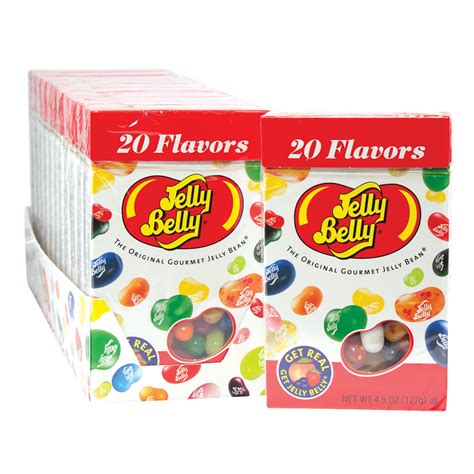 Jelly Belly 20 Flavors Jelly Beans 45 Oz Flip Top Box Nassau Candy