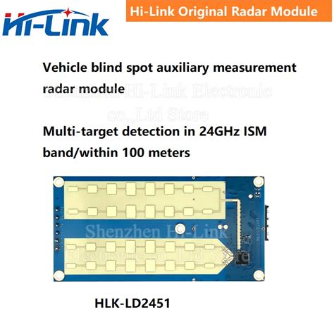 Hi Link Nuevo 24G Medici N De Velocidad De Veh Culo Radar De Onda Milim