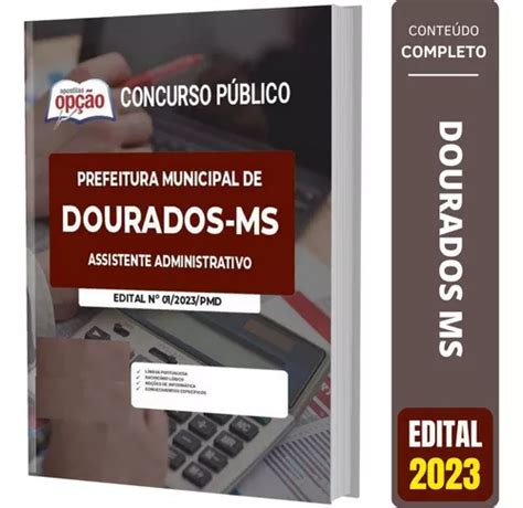 Apostila Prefeitura Dourados Ms Assistente Administrativo Mercadolivre