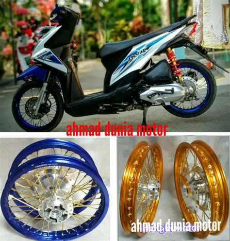 45 Koleksi Ide Modif Motor Beat Velg Jari Jari Terbaru Bakiak Motor