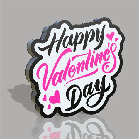 Happy Valentines Day Light Box By Zupa 3d Makerworld