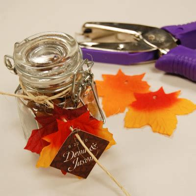 Fall Baby Shower Favor Jar - My Practical Baby Shower Guide