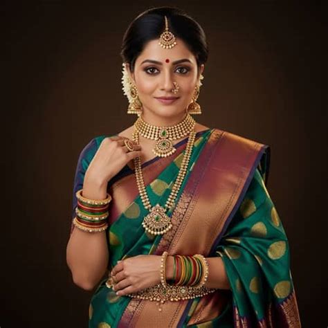 Desi Indian Mature Aunt In Traditional Attire AI Art Generator Easy Peasy AI