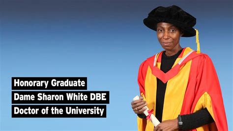 Honorary Graduate Dame Sharon White Dbe Doctor Of The University