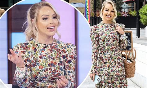 Katie Piper Wows In A Pretty Floral Statement Dress After Making Her Debut On Itv S Loose Women