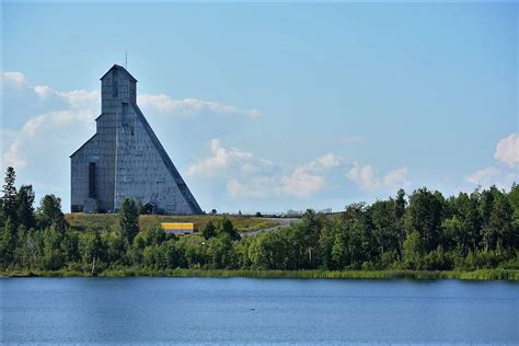 A Monument To Timmins Mining History And All That Remains Of The Mcintyre Gold Mine This 12