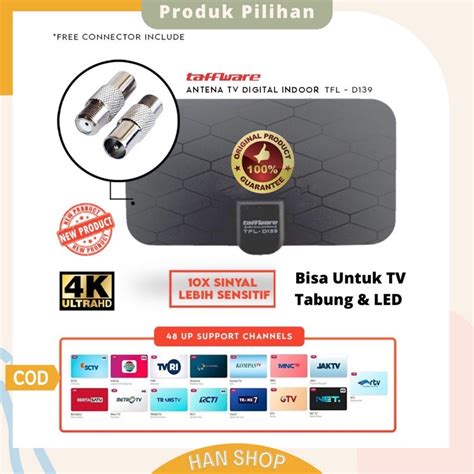 Jual Antena Tv Indoor Hd Antenna Dalam Digital Praktis Anten K High