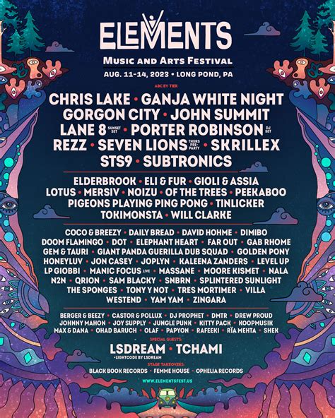 Elements Music Fest Releases Complete 2023 Lineup: REZZ, Lane 8 & More