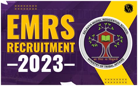 EMRS Recruitment 2023 Notification Out Exam Date Eligibility