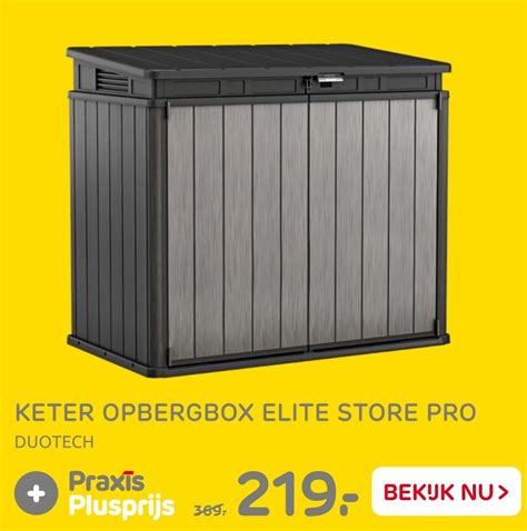 Keter Opbergbox Elite Store Pro Aanbieding Bij Praxis