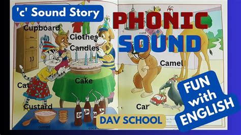 c क sound story Fun with english dav school lkg phonics