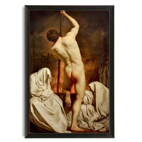 Th Century Male Nude Painting Art Print Charon Ferrying The Shades To The Afterlife Pierre