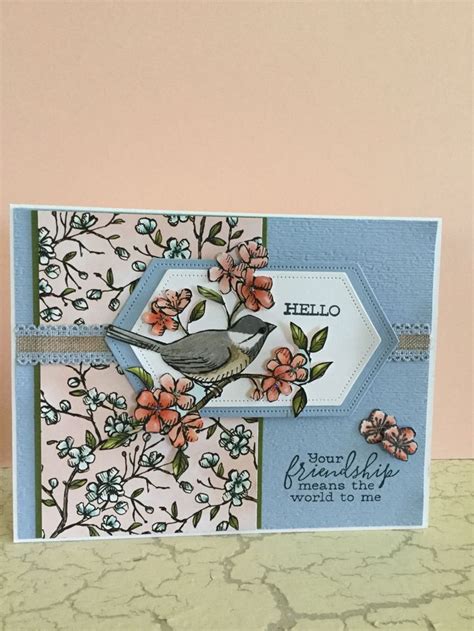 Card Design By Debbie Reed Bird Ballad Dsp Fussy Cut Sentiment From