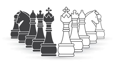 Chess Pieces Clip Art Black And White The Best Porn Website