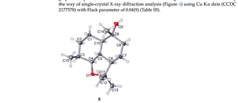 X Ray Crystallographic Structure Of Compound 5 Download Scientific