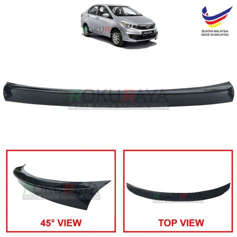 BLACK Perodua Bezza 2016 Ducktail ABS Plastic OEM Rear Bonnet Trunk