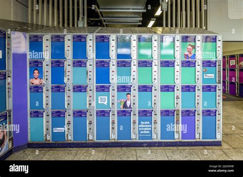 Schließfächer Hauptbahnhof Frankfurt am Main Hessen Deutschland