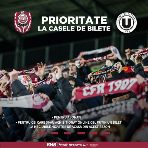 Cfr Derby De Cluj Bilete Cu Prioritate