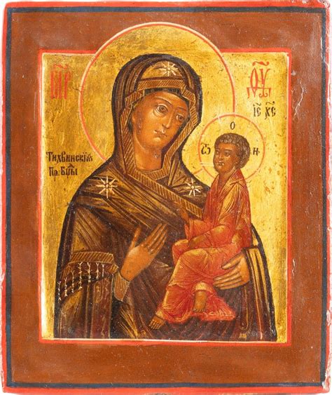 Two Icons Showing The Kazanskaya Mother Of God And The Tikhvinskaya