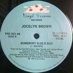 Jocelyn Brown - Somebody Else's Guy (1984, 2nd Edition (PRC), Vinyl ...