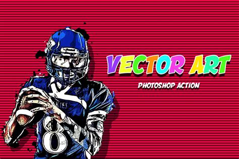 Vector Art Photoshop Action Pic Profile Effect Modern Vector Art