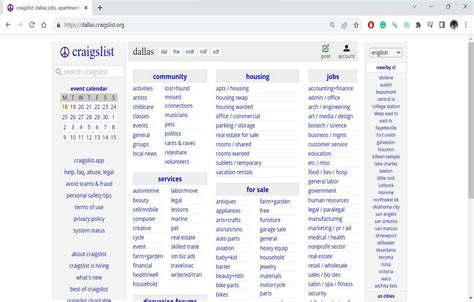 Exploring Craigslist Dallas Navigating Opportunities
